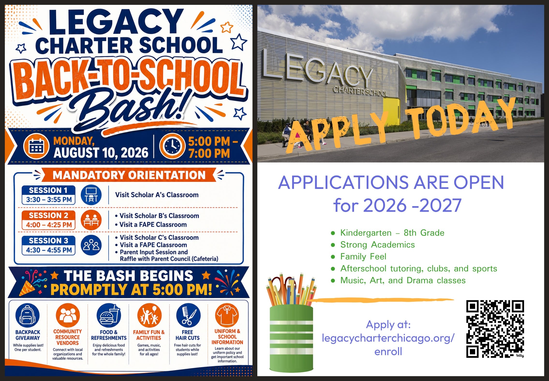 enrollment and backto school